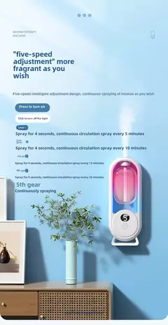 Difusor de aromaterapia inteligente, spray automático, ambientador, casa, quart