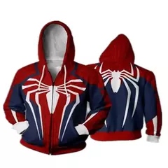 Homem-aranha masculino 3d impresso zíper hoodie universo paralelo veneno pulôv - loja online