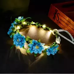Boho praia férias grinalda bandana flor artificial coroa guirlanda casamento he - loja online