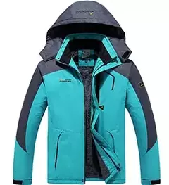 Impermeável casaco de lã quente para homens, impermeável impermeável, capuz
