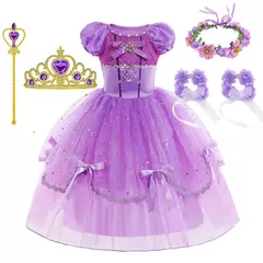 Sofia o primeiro vestido de baile extravagante disney princesa sofia vestido