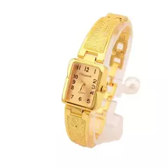 Pulseira feminina relógio corrente de metal estilo romano real acessórios quadro na internet