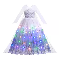 Led light up esa vestidos para meninas crianças cosplay roupas de festa crianç na internet