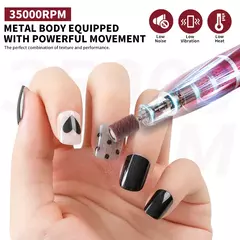 Profissional Electric Nail Drill, Polimento Machine Kit, recarregável, portáti - loja online