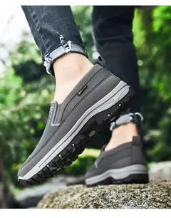 Sapatos casuais masculinos de marca mocassins de malha respirável para homem an - comprar online