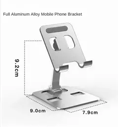 Suporte universal de liga de alumínio para tablet, flexível, para ipad, ajustável, dobrável, preguiçoso, desktop, ao vivo, suporte para celular - Show Drop
