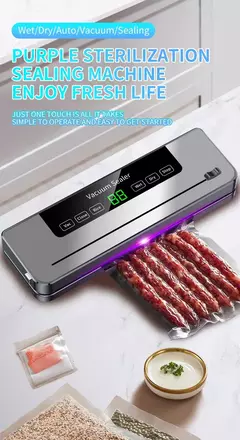 Máquina Seladora De Vácuo De Alimentos Máquina De Embalagem A Vácuo De Alime - comprar online