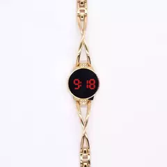 Relógio de moda led para mulheres tela sensível ao toque senhoras tempo banda - Show Drop