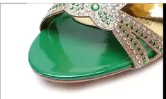 2021 nova quente glitter malha malha feminina verão moda ao ar livre peep toe c - Show Drop
