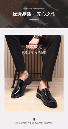 2024 novos sapatos de couro para homens padrão floral sapatos formais masculino