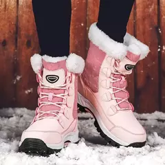 Botas femininas de inverno plataforma botas de neve à prova dwaterproof água p na internet