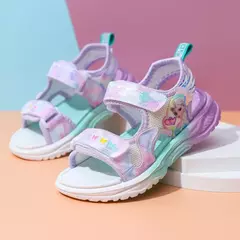 Disney crianças sapatos de verão nova elsa meninas malha praia especial moda i na internet