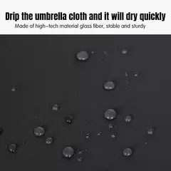 Windproof Rain Totalmente Automático Compact 3 Folding Umbrella, Acessórios de - Show Drop
