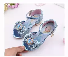 Disney meninas congeladas 2 elsa princesa sapatos meninas sapatos de cristal cri