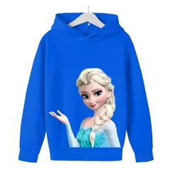 Crianças roupas meninas disney hoodie meninos roupas congeladas princesa elsa p - comprar online