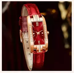 Relógios das mulheres Moda Square Ladies Quartz Watch Bracelet Set Dial Verde S - comprar online