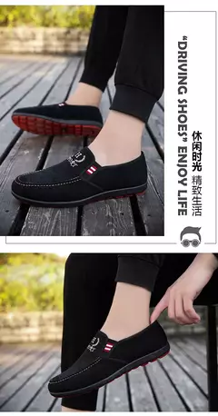 Moda deslizamento-em sapatos de lona masculinos respirável leve confortável sa na internet