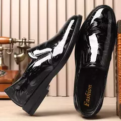2024 novos sapatos de couro para homens padrão floral sapatos formais masculino - loja online
