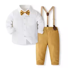 Imagem do Conjuntos de roupas para bebês, roupas recém-nascidas, tops de manga comprida,