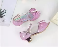 Moda meninas sapatos de salto alto crianças sapatos de couro para meninas princ - loja online