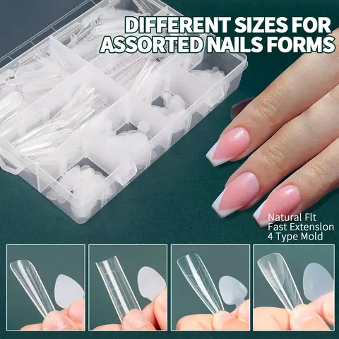 Nailpop dueta sistema duplo forma conjunto para manicure francês quadrado - comprar online
