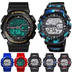 YIKAZE Relógio Esportivo Masculino Multifuncional LED Relógio Digital Grande M - comprar online