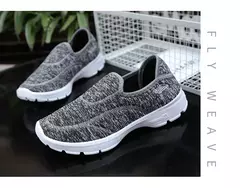 Imagem do Sapatos casuais de caminhada respirável para homens e mulheres, sapatos baixos