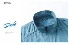 Casaco fino masculino com bolso, protetor solar, jaqueta casual de caminhada, go