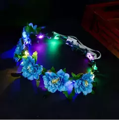 Boho praia férias grinalda bandana flor artificial coroa guirlanda casamento he - loja online