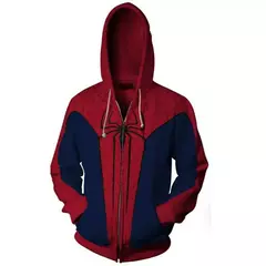 Imagem do Homem-aranha masculino 3d impresso zíper hoodie universo paralelo veneno pulôv