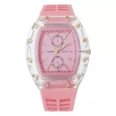 Moda feminina relógios casuais pulseira de silicone analógico relógio de quartz - comprar online