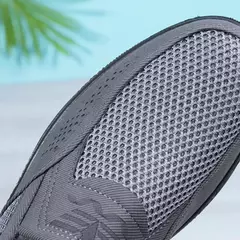 Imagem do Mocassins respiráveis masculinos de verão, sapatos casuais macios e leves para