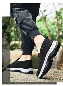 Sapatos casuais masculinos de marca mocassins de malha respirável para homem an