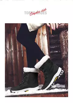 Imagem do Botas femininas de inverno plataforma botas de neve à prova dwaterproof água p