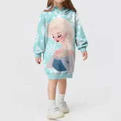 Novas meninas camisola vestido dos desenhos animados festa jogar disney sereia i na internet
