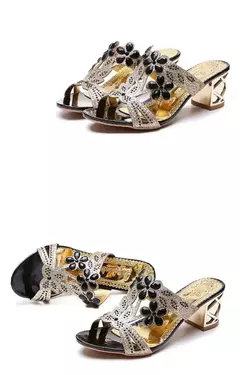 2021 nova quente glitter malha malha feminina verão moda ao ar livre peep toe c - comprar online