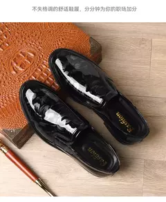 2024 novos sapatos de couro para homens padrão floral sapatos formais masculino - loja online