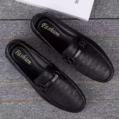 2022 novos mocassins pretos de couro masculino alta qualidade designer sapatos m - loja online