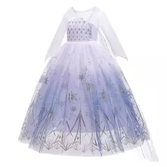 Disney criança meninas cosplay congelado elsa malha trajes neve rainha elsa princesa na internet
