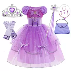 Sofia o primeiro vestido de baile extravagante disney princesa sofia vestido - comprar online
