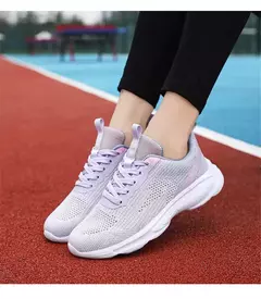 35-40 aumenta a altura das mulheres primavera verão sapatos andando tênis azul