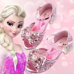Disney meninas congeladas 2 elsa princesa sapatos meninas sapatos de cristal cri - comprar online