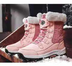 Botas femininas de inverno plataforma botas de neve à prova dwaterproof água p na internet
