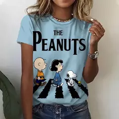 Imagem do Camiseta de manga curta feminina, tops casuais para senhoras, roupas femininas H