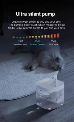 Rojeeco inteligente gato fonte de água dispensador automático de água para an - Show Drop
