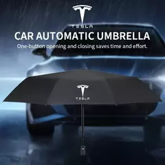 Windproof Rain Totalmente Automático Compact 3 Folding Umbrella, Acessórios de - Show Drop