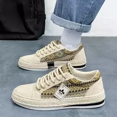 Sapatos masculinos leves tênis masculino verão novos sapatos de sulfeto rendas - Show Drop