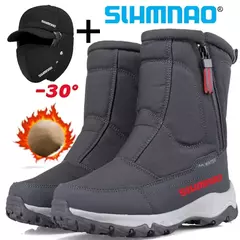 2025 botas masculinas de pesca à prova d'água, lã quente de inverno e botas d na internet