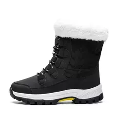 Botas femininas de inverno plataforma botas de neve à prova dwaterproof água p - loja online