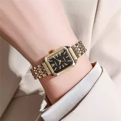 Venda quente 2025 moda feminina minimalista quadrado relógio de quartzo casual - comprar online